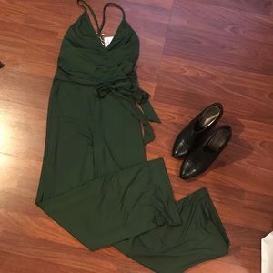 Hunter green jumpsuit